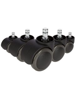 5x ROLO 11mm/50mm | Hartböden - Stuhlrollen