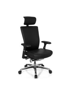 NOVA | Leder - Profi Bürostuhl 