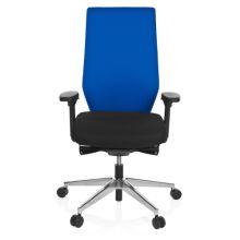 PRO-TEC 700 - Profi Bürostuhl Schwarz / Blau