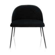 VELVO - Polsterstuhl Schwarz