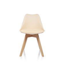 SCANDI 4er Pack - Schalenstuhl Beige