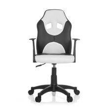 KID GAME AL - Kinderdrehstuhl Schwarz / Weiß