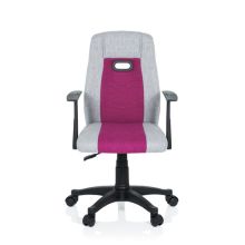 KIDDY EXTRA - Kinderdrehstuhl Grau / Pink