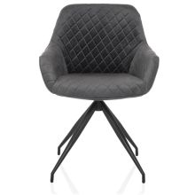 ELVERUM - Polsterstuhl Grau