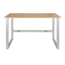 WORKSPACE LIGHT I | 120x60 - Schreibtisch Buche / Silber