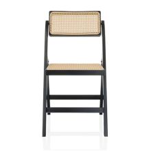 TUDELA BAMBOO - Klappstuhl Schwarz/Braun