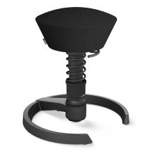 AERIS SWOPPER MIT GLEITER - Swopper Low Mikrofaser Schwarz Gestell Schwarz