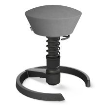 AERIS SWOPPER MIT GLEITER - Swopper Low Mikrofaser Grau Gestell Schwarz