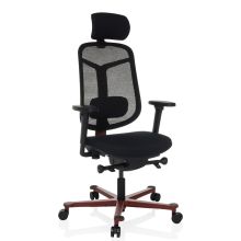 BICOLORE HIGH - High End Bürostuhl Schwarz / Rot