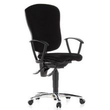 X-ERCISE - Profi Bürostuhl Schwarz Stoff