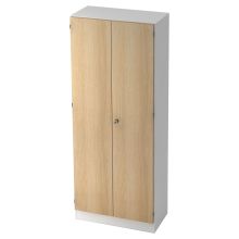 SIGNA K 6200 SG - 5 OH mit Knauf (abschließbar) Weiß/Eiche Garderobenschrank