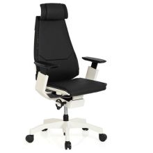 GENIDIA PRO WHITE Leder - High End Bürostuhl Schwarz