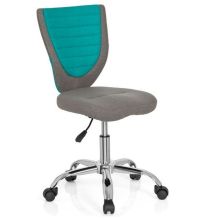 KIDDY COMFORT - Kinderdrehstuhl Grau / Türkis