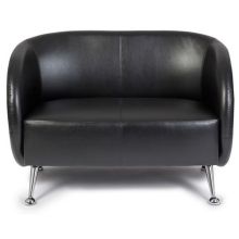 ST. LUCIA | 2-Sitzer - Lounge Sofa Schwarz