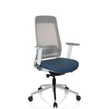 CHIARO T2 WHITE - Profi Bürostuhl Blau / Grau