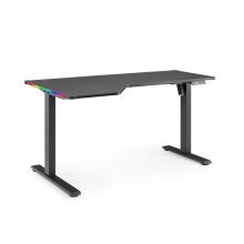 Worktime Game | 140x80 - Elektrisch höhenverstellbarer Schreibtisch Schwarz
