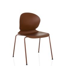 T36 VI - Vierfußstuhl Rotbraun