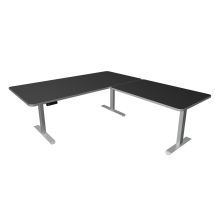 MOVE 3 Premium B 200 | 200x220 | Schreibtisch elektrisch höhenverstellbar - Stehschreibtisch Weiß/Anthrazit