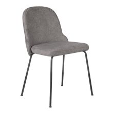 BELLA BLACK S - Vierfußstuhl Dunkelgrau