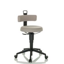 TOP WORK FLEX | Stoff - Drehhocker Grau