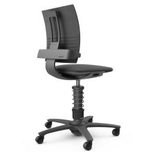 AERIS 3DEE - Swopper High Polyester Gestell Schwarz Melange Grau meliert