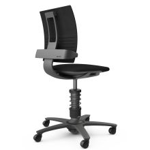 AERIS 3DEE - Swopper Standard Mikrofaser Gestell Schwarz Schwarz