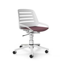 AERIS NUMO TASK W | Sitzbezug Stoff Cura - Swopper Weiß/Hellviolett