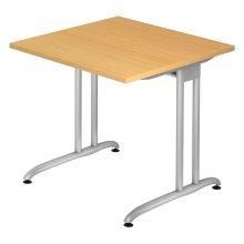 BELA 8 S | Schreibtisch - Buche 80 x 80