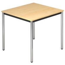 DORAN DR08 C - Ahorn 80 x 80 mit Rund-Rohr/Chrom