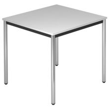 DORAN DR08 C - Grau 80 x 80 mit Rund-Rohr/Chrom