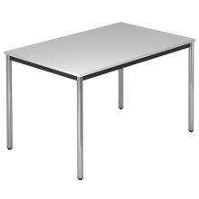 DORAN DR12 C - Grau 120 x 80 mit Rund-Rohr/Chrom