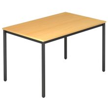 DORAN DR12 D - Buche 120 x 80 mit Rund-Rohr/Schwarz