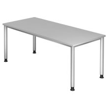 HILO 19 S | Schreibtisch - Grau 180 x 80 höhenverstellbar