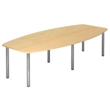 KARAT 28 C - Karat Ahorn 280 x 130 mit Chromfuß