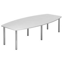 KARAT 28 C - Karat Weiß 280 x 130 mit Chromfuß