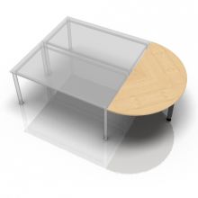 LA160 G - Ansatztisch 160x80 Ahorn