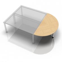 QA160 - Ansatztisch 160x80 Ahorn