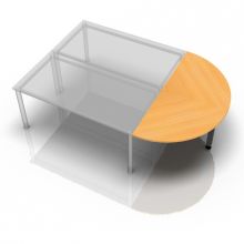 RA160 G - Ansatztisch 160x80 Buche