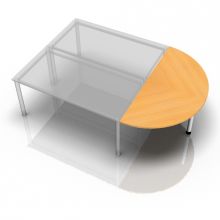 LA160 W - Ansatztisch 160x80 Buche