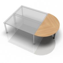 LA160 G - Ansatztisch 160x80 Eiche