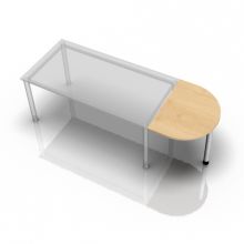 LA60 - Ansatztisch 60x80 Ahorn