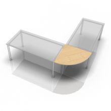 LE91 - Eckwinkel rund 80x80 Ahorn