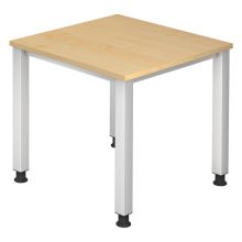 QUEO 8 S | Schreibtisch - Ahorn 80 x 80 höhenverstellbar
