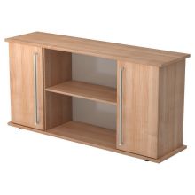 KAPA SB | Sideboard | mit Türen - Nussbaum Chromgriff Metall