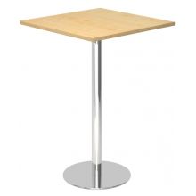 BISTRO H88Q C - System Konferenztisch Ahorn 80 x 80 Chrom