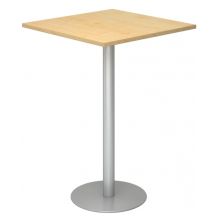 BISTRO H88Q S - System Konferenztisch Ahorn 80 x 80 Silber