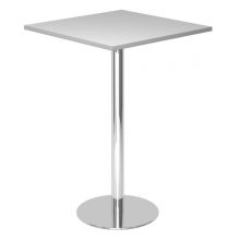 BISTRO H88Q C - System Konferenztisch Grau 80 x 80 Chrom