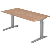 XTRA XB 16 SS | Schreibtisch - 160 x 80 Nussbaum höhenverstellbar
