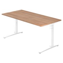 XTRA XB 16 WW | Schreibtisch - 160 x 80 Nussbaum höhenverstellbar