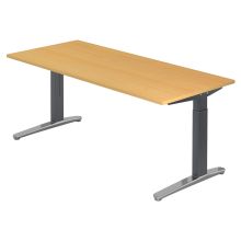XTRA XB 19 GC | Schreibtisch - Buche 180 x 80 höhenverstellbar